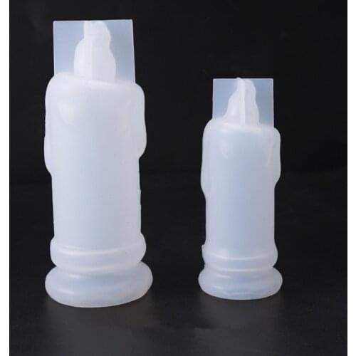 1 PCS Translucent Candle Silicone Mold Diy Crystal Drop Glue Mold Jewelry Making Tool Moulds UV Epoxy Resin Decorative Craft