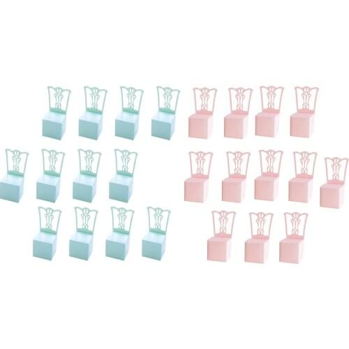 GGATC 12x Solid Wedding Party Chocolate Candy Box Paper Gift Box Lovely Chair Shape Candy Decorative Box For Wedding Gift Favor