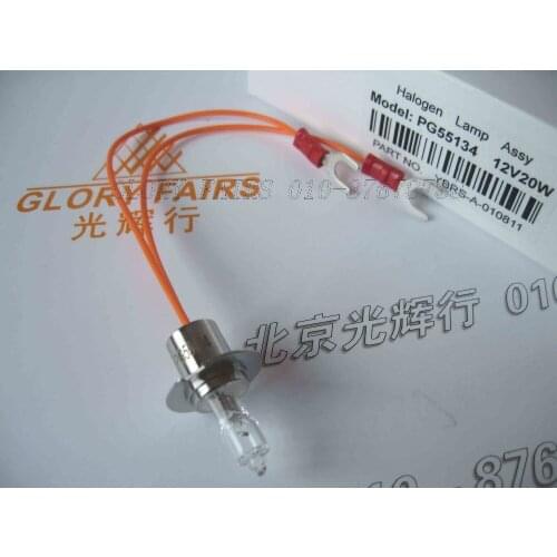 PG55134 12V 20W halogen lamp,Chemistry analyzer Beckman Coulter Olympus,AU400 AU600 AU640 AU680,12V20W clinical systems bulb