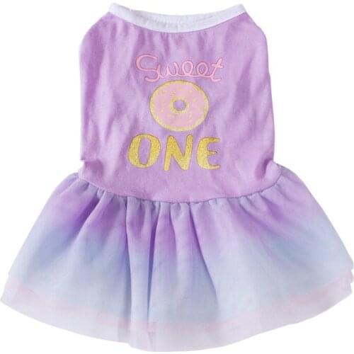 Pets Summer Dresses Dog Clothes Puppy Cotton Breathable Skirt With Bow Knot Princess Wedding Pet Cotton Dogs Clothing