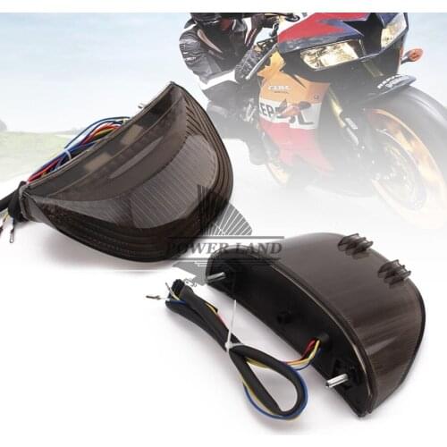 Motorcycle Fireblade LED Integrated Mount Brake Light Turn Signal Smoke Lens Tail Light For Honda CBR 600RR CBR1000RR RR