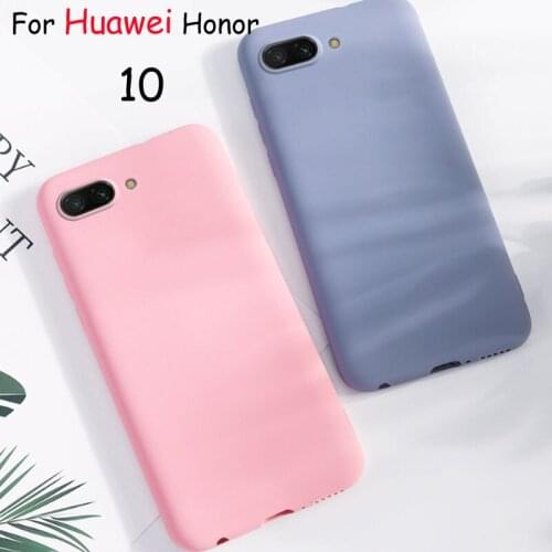 Soft Case For Huawei Honor 10 Case Slim Candy Color Silicone Back Cover For Huawei Honor 10 Coque Funda 10 5.84 inch