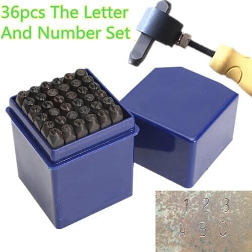 Letters & Number Punches Symbol Stamp Metal Leather Marking Puncher Kit Die Tool Case Craft Durable Stamps Alphabet And Numbers