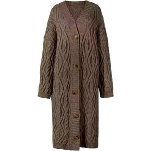 2021 New Arrivals Womens Knitted Sweater Spring Autumn Female Long Cardigans Trendy Loose Plus Size Ladies Overcoats Outerwear