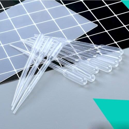100Pcs 3MLJewelry tools Plastic Transfer Pipettes Essential Resin Droppers Disposable