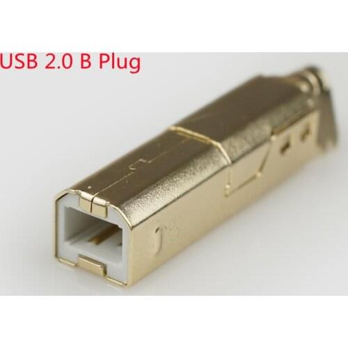 Gold-plated USB Audio Plug Signal Cable USB Cable DIY 4 Pcs Welding Plug