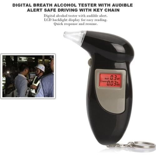 Professional LCD Alcohol Tester Digital Quick Response Alcohol Detector Breathalyzer 2021 Police Alcotester Backlight Display