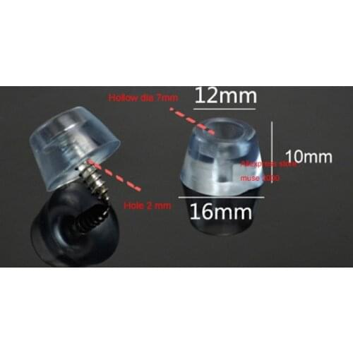 16x12 height 10mm clear Cupboard feet pad furniture leg cone PVC soft floor spacer washer base damper noise proof scratch proof