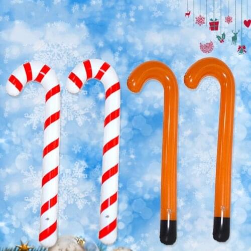 Christmas Balloons Outdoor Inflatable Canes Lollipop Balloon Xmas Ornaments Christmas Party Hanging Decor Christmas Decoration