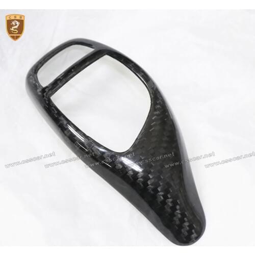 Carbon Fiber Gear Knob & Base Cover For BMW 1 2 3 4 5 6 7 X Series F20 F21 F22 F23 F30 F31 F32 F33 F36 F10 F25 F26 Fit LHD Car