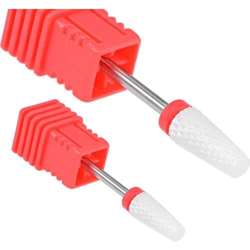 Uxcell Ceramic Nail Drill Bits 3/32 Inch Electric Nails File for Manicure Pedicure LL17-2pcs