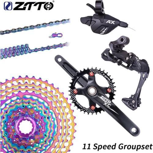 ZTTO 1X11 MTB 11-46 Groupset Gold rainbow 11 Speed Shifter Rear Derailleur Crank group 11speed kit 11-42 11s Cassette Sprocket