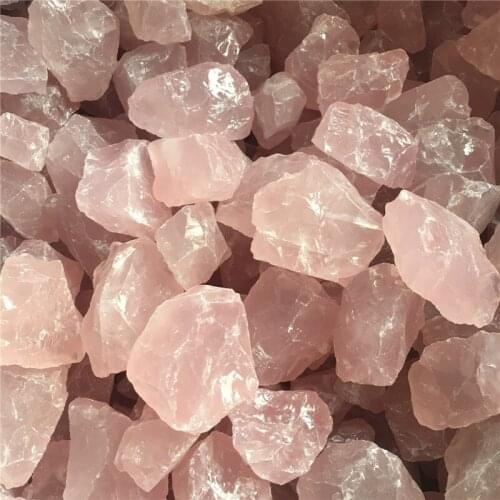 1kg energy crystal 100% natural rose quartz tumbled pink reiki healing crystals raw gemstones for home decoration wholesale