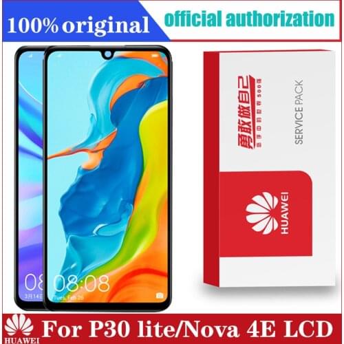 10PCS/LOT free DHL 6.15'' Display with frame Replacement for Huawei P30 Lite Nova 4e LCD Touch Screen Digitizer MAR-LX1 LX2 AL01
