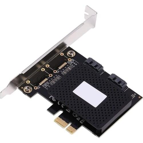 2Pcs Express to SATA3.0 2-Port SATA III Controller Card Adapter Riser Card, PCIE Pci-E to SATA Pcie IDE Card Adapter