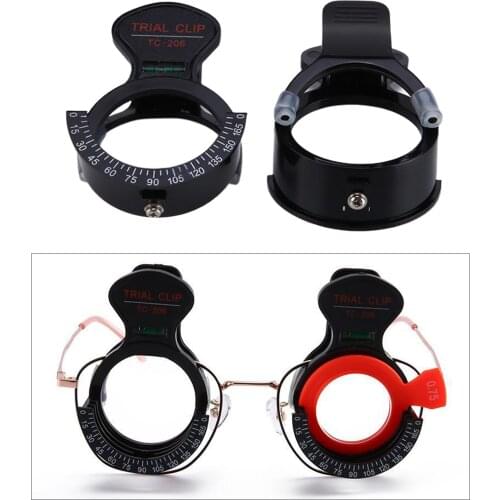 2x Optical Optometry Optician Test Trial Lens Frame Clip 0°-165° Scale Trial Frame Vision Check Optometry Optician Test