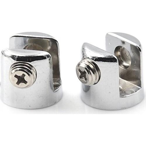 4pcs/set Glass Brackets Chrome Plated ZINC Alloy 6mm-8mm Adjustable Screw For Fit Most Glass Brackets