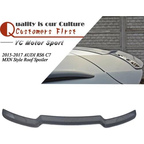 Car Accessories Carbon Fiber MXN Style Roof Spoiler Fit For 2015-2017 RS6 C7 Roof Spoiler Wing