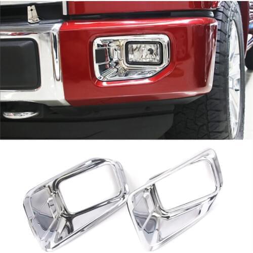 BBQ@FUKA ABS Chrome Car Outer Front Fog light lamp Cover Trims For Ford F150 F-150 2016 2017+ Car Exterior Accessories Styling