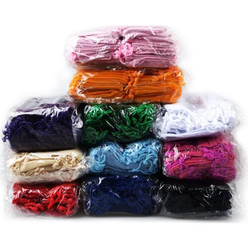 50pcs/Bag Jewelry Packing Velvet Bag 7x9cm 9x12cm Jewelry Bags Drawstring Gift Bags & Pouches