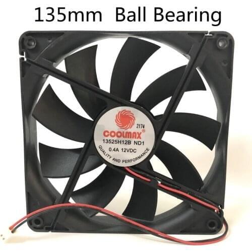 Silent 135MM 1325 13525 135*135*25MM chassis fan 13525 thin 13.5CM 12V 0.4A 2pin