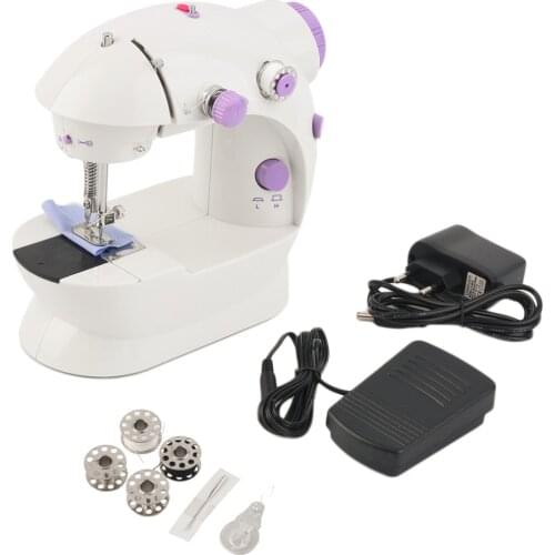 Electric Household Sewing Machine Dual Speed Handheld Desktop With LED Durable Forward Reverse Sewing EU Dropshpping