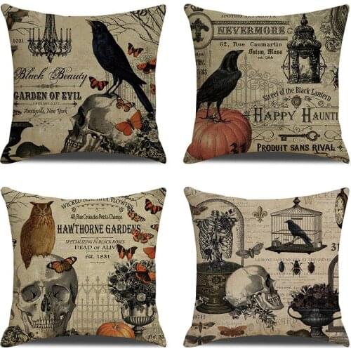 GY0174 Skull AbstractCushion Case (No Filling) 1PC Polyester Home Decor Bedroom Decorative Sofa Car Throw Pillows