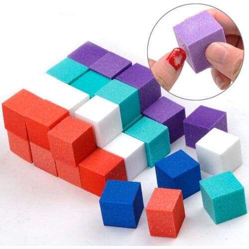 Mini Nail File Block Irregular Colorful Block Sanding Sponge Grinding Nail Art Polishing Buffer For Toe Finger Nails DIY Tool