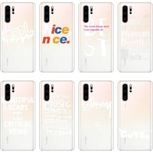 Soft Phone Case For Huawei P Smart Plus 2019 P Smart Z Silicone Cool Quotes Back Cover For Huawei P30 Lite Pro P20 Lite 2019