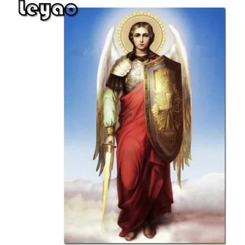 Home art icon of the archangel diamond embroidery full round cross stitch diamond painting 3d Picture wall decor gift