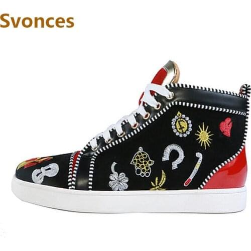2018 New Arrivals Fashion Mens Shoes Patchwork Animal Prints Casual Shoes Flats Lace-up Shoes Unisex Zapatillas Hombre Plus Size