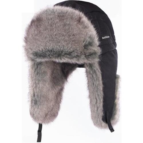 New Store Winter Windproof Warm Lei Feng Hat Faux Fox Fur Hat Outdoor Riding Ear Protection Hat NH19FS017 Naturehik