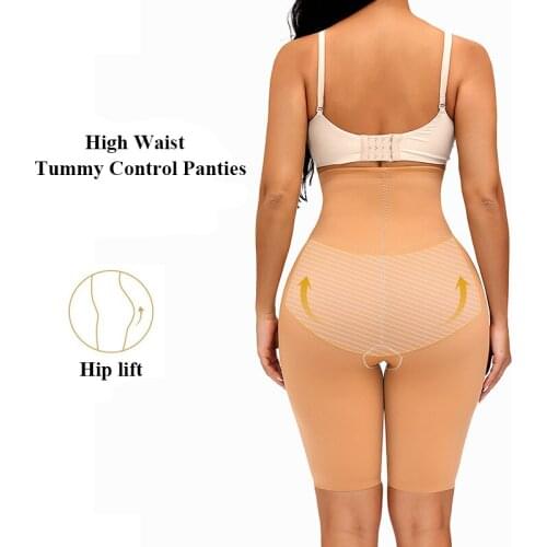 Butt Lifter Body Shaper Firm Belly Control Shapewear High Waist Shorts Mid Thigh Slimmer Girdle Panties Slimming Leg Dropshippin