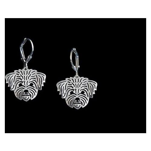 Drop Shipping-Maltese Earrings
