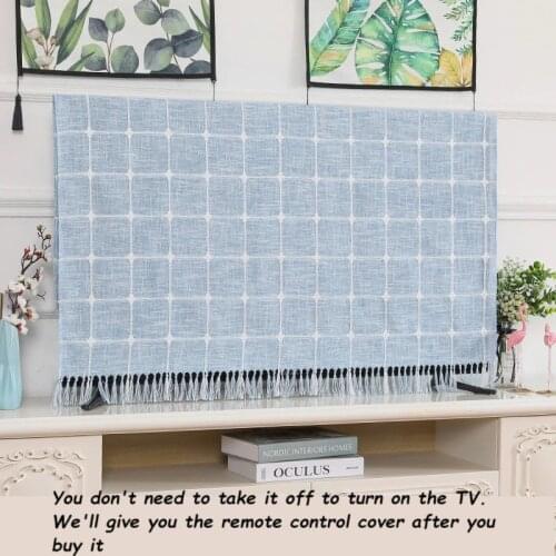 AUX TV Dust Cover Dust cloth TV Decoration Hanging Cover Modern Minimalist Nordic Dust Protection Cover Home 32-65-inch TV
