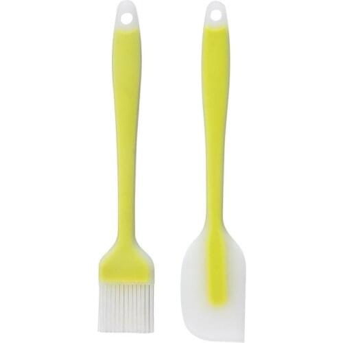 Non Stick Butter Cooking Silicone Spatula Silicone Brush Cookie Pastry Scraper Cake Baking Spatula Silicone Spatula