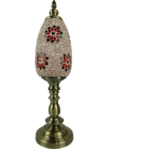 Sinovo China Factory Directly Supplied Unique Custom Chrome Children Bedroom Table Lamp With Turkish Style Mosaic Lampshade