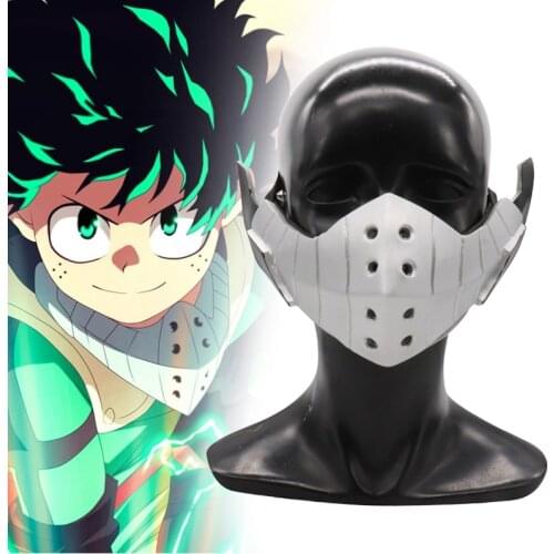 Unisex Anime Cartoon My Hero Academia Midoriya Izuku Deku 3D Halloween Masquerade Mask Facepiece Cosplay Costumes Gift