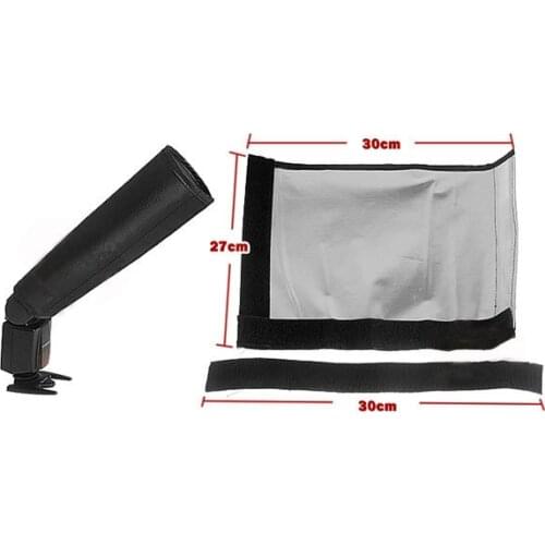 Universal Foldable Snoot Light Flash Beam Pad Softbox Diffuser Tube Cloth for DSLR camera