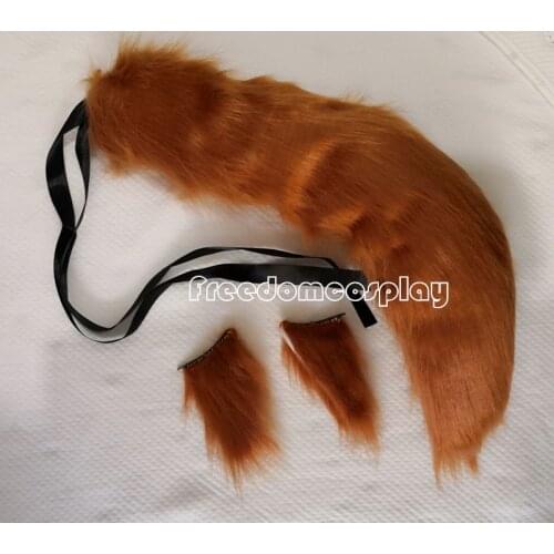 The Rising of the Shield Hero Raphtalia Cosplay ears with tail