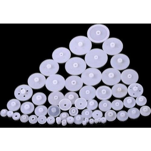 1pack Plastic Gear,Rack Pulley Belt Worm Double and Single Crown Worm Gear diy model gear box Power Transmission Parts