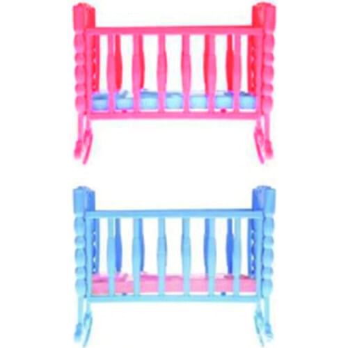 Mini Dolls House Kids Toy Darling Doll Furniture for Rocking Cradle Bed for Doll Accessories Toys For Children