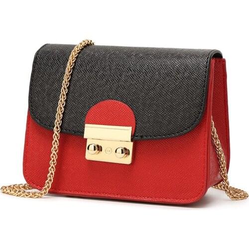 2018 Messenger Bag purses and handbags designer brand bags women pu handbags Chain Solid Shoulder Bag mini bags