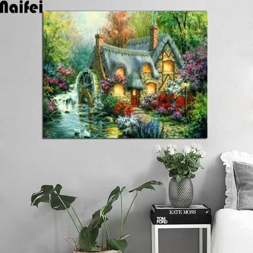 5D diy diamond painting "House of the old witch "full rhinestone embroidery mosaic pictures diamond embroidery kit home decor