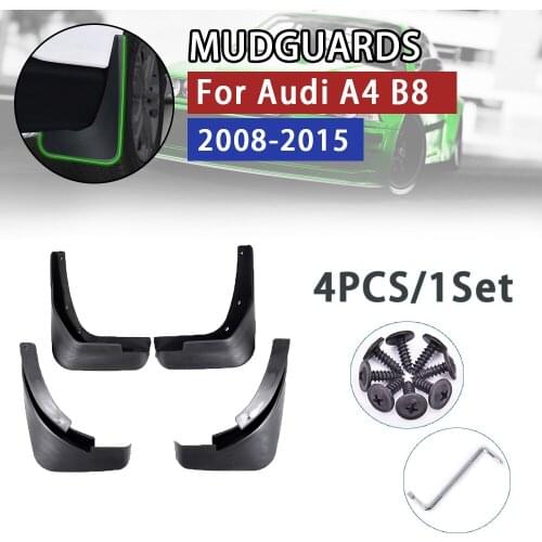 Car Mudflap for Audi A4 Sedan Saloon B8 2008~2015 Fender Mud Guard Splash Flaps Mudguard 2009 2010 2011 2012 2013 2014