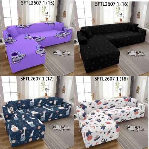Cartoon animals sofa covers for living room Puff seat Sofa chaise cover lounge corner sofa cover Covers for sofas Sofa cover