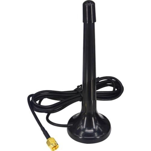 10pcs/lot Digital Freeview DVB-T TV HDTV Antenna 16dbi ~ 17dbi SMA Plug Connector telescopic Aerial Free Shipping