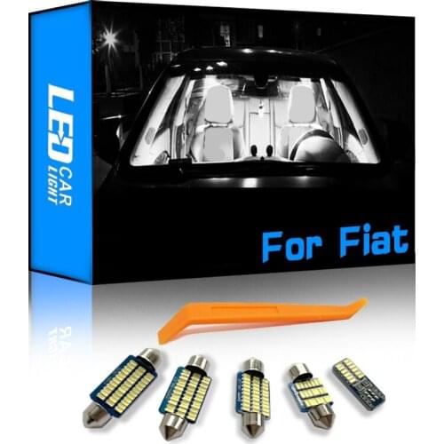 For Fiat Bravo 1 2 500 500L 500X 500E 500C Panda 2 3 Tipo Freemont Multipla Sedici Stilo Canbus Car LED Interior Light