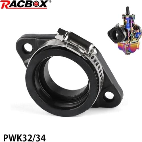1Pc PWK 32 34mm Motorcycle Carburetor Adapter Intake Pipe for UTV ATV Pit Dirt Bike