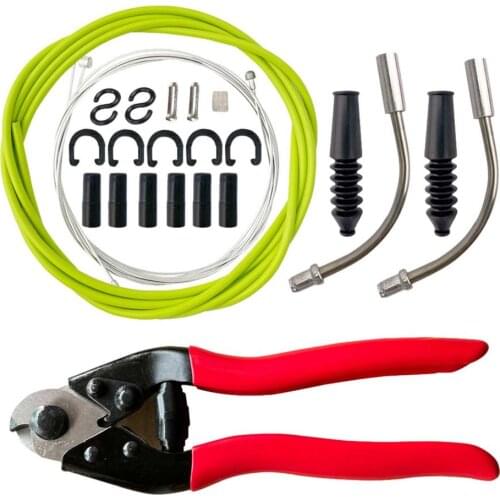 Bike Brake Cable Set Mountain Bike Brake Shift Line Set Accessories Bicycle Line Pipe Wire Cutters Elbow Caterpillar Core Set